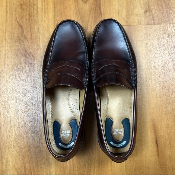 Nunn Bush Men's Rich Brown Leather Loafers - Picture 1 of 11
